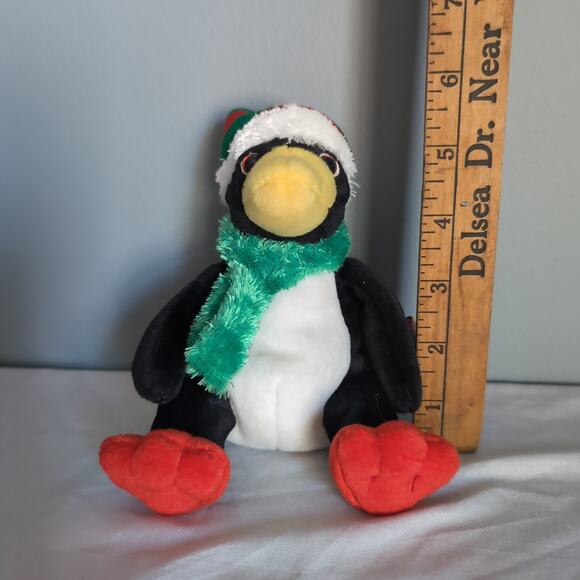Ty Beanie Babies Snowdrift Bear Toboggan Penguin 2003 Christmas w/tags - Picture 13 of 16